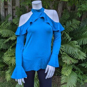 INC Ruffle long sleeve top